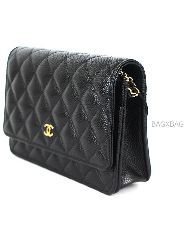 CH Classic Caviar WOC Black Gold Plated CH42BG082 - CHANEL - BALAAN 2