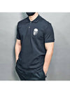 McQueen Skull Patch Logo Polo Short Sleeve Black - ALEXANDER MCQUEEN - BALAAN 6