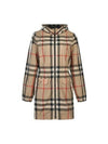 Kids Vintage Check Hooded Jacket Beige - BURBERRY - BALAAN 1