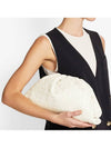 Intrecciato Nappa Leather Dumpling Clutch Bag White - BOTTEGA VENETA - BALAAN 8