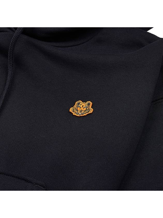 Women's Tiger Logo Cotton Hoodie Black - KENZO - BALAAN 5