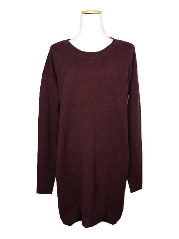 Purple wool cashmere knit top 66 77 - MALO - BALAAN 1