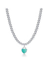 Heart Attack Bead Necklace Mint Green Silver - TIFFANY & CO. - BALAAN 1