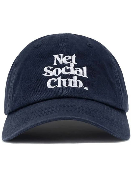 OG LOGO WASHED CAP NAVY - NET SOCIAL CLUB - BALAAN 1