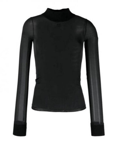 Reedition Second Skin Long Sleeve T-Shirt Black - COURREGES - BALAAN 2