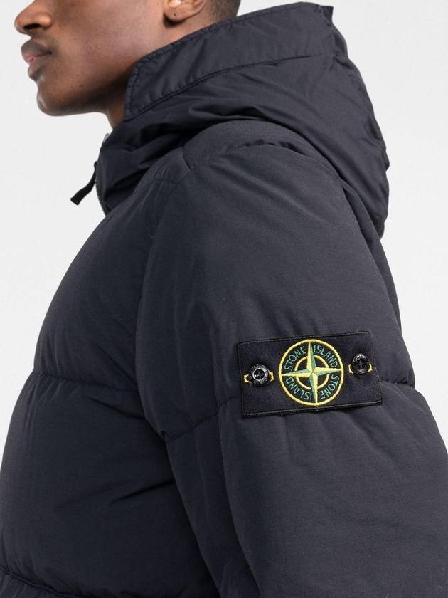 Naslan Light Watro Down Hooded Padding Navy - STONE ISLAND - BALAAN 6