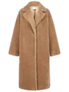 Maria MARIA fur teddy long coat sand 61122 9040 10500 - STAND STUDIO - BALAAN 1