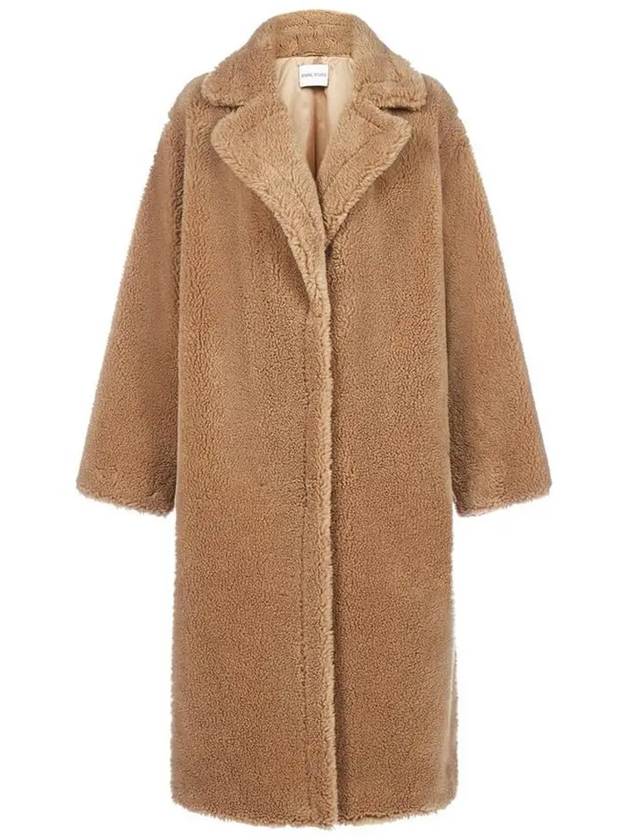 Maria MARIA fur teddy long coat sand 61122 9040 10500 - STAND STUDIO - BALAAN 1