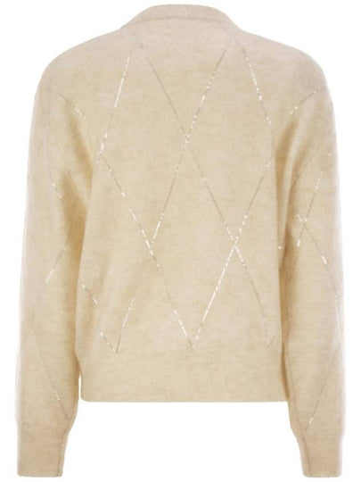 Mohair, wool, cashmere and silk sweater with Dazzling Argyle embroidery - BRUNELLO CUCINELLI - BALAAN 2