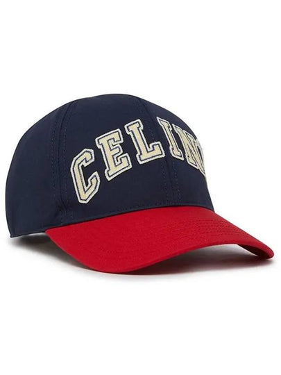 Cotton College Ball Cap Navy Red - CELINE - BALAAN 2