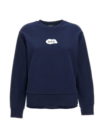 Women's Civile Logo Sweatshirt Dark Navy - A.P.C. - BALAAN 1