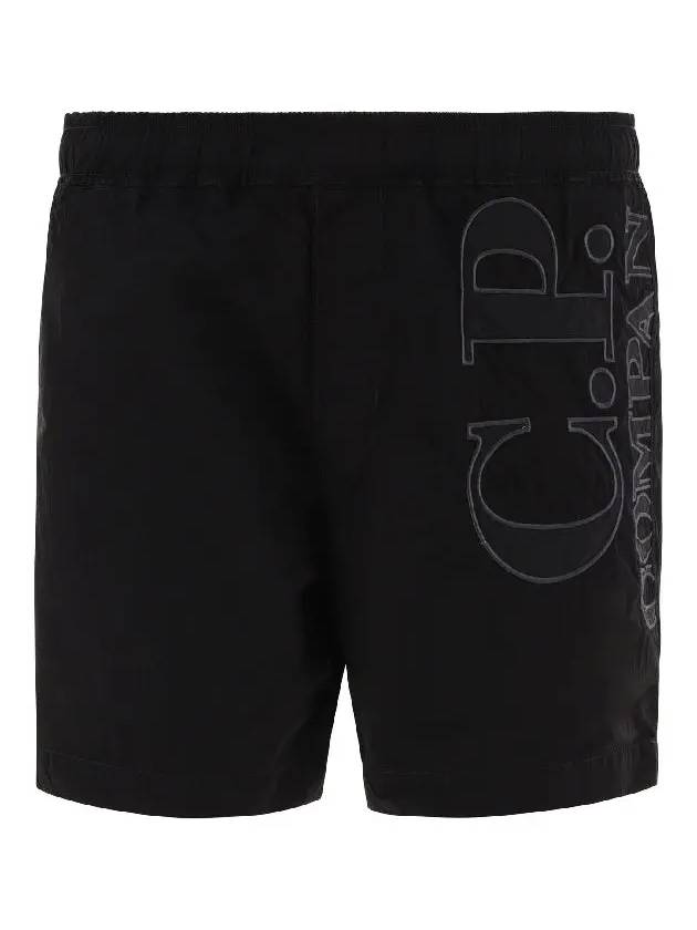 Big Logo Swim Shorts Black - CP COMPANY - BALAAN 2