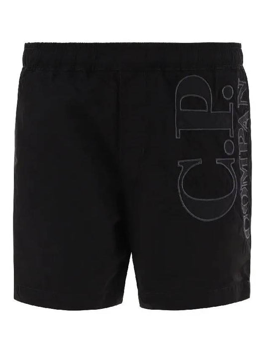 Big Logo Swim Shorts Black - CP COMPANY - BALAAN 2