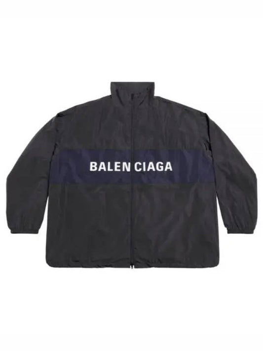 Logo Print Zip-up Jacket black - BALENCIAGA - BALAAN 2