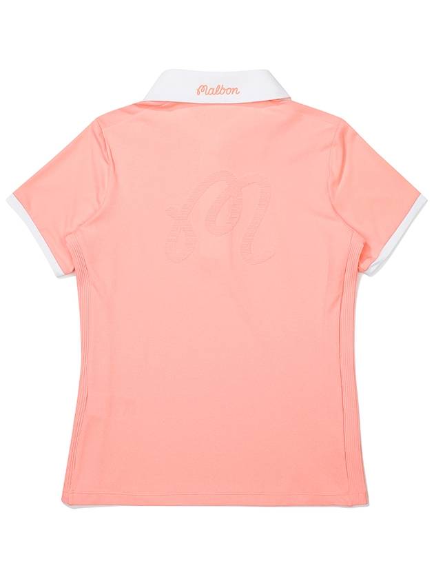 Knit Hybrid Polo T-Shirt PINK WOMAN M3322PTS11PNK - MALBON GOLF - BALAAN 3