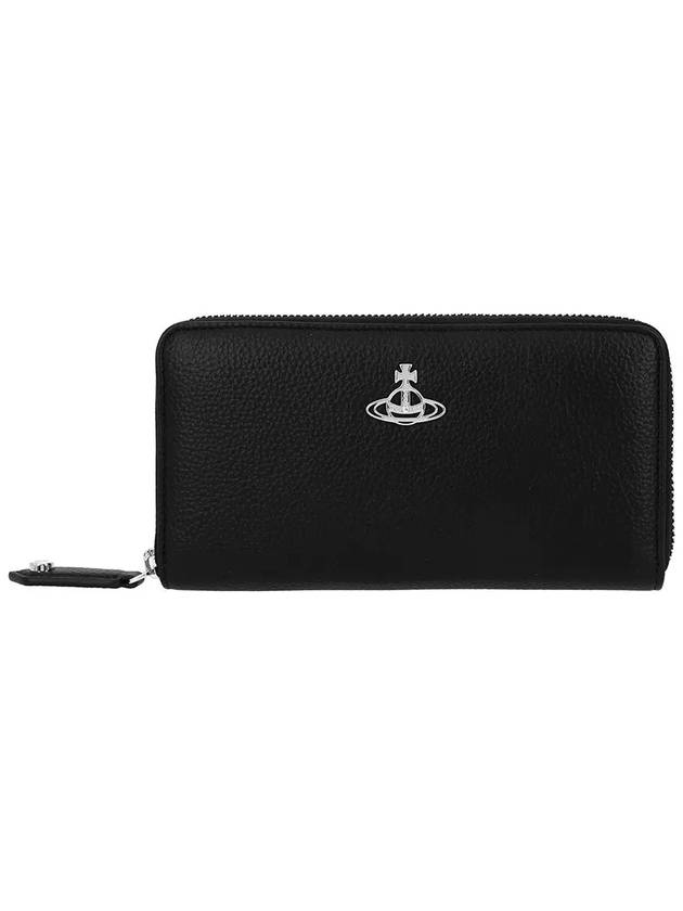 ORB Zipper Around Classic Long Wallet Black - VIVIENNE WESTWOOD - BALAAN 3