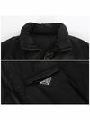 Medium-Length Re-Nylon Reversible Down Padded Jacket Black - PRADA - BALAAN 7