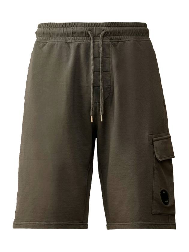 Light Fleece Cargo Lens Shorts Grey - CP COMPANY - BALAAN 1