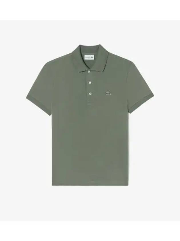 Men s Slim Fit Basic Polo Khaki - LACOSTE - BALAAN 1