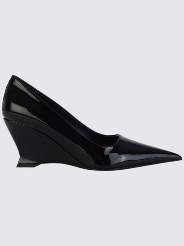 Salvatore Ferragamo Black Leather Viola Slim Pumps - SALVATORE FERRAGAMO - BALAAN 1