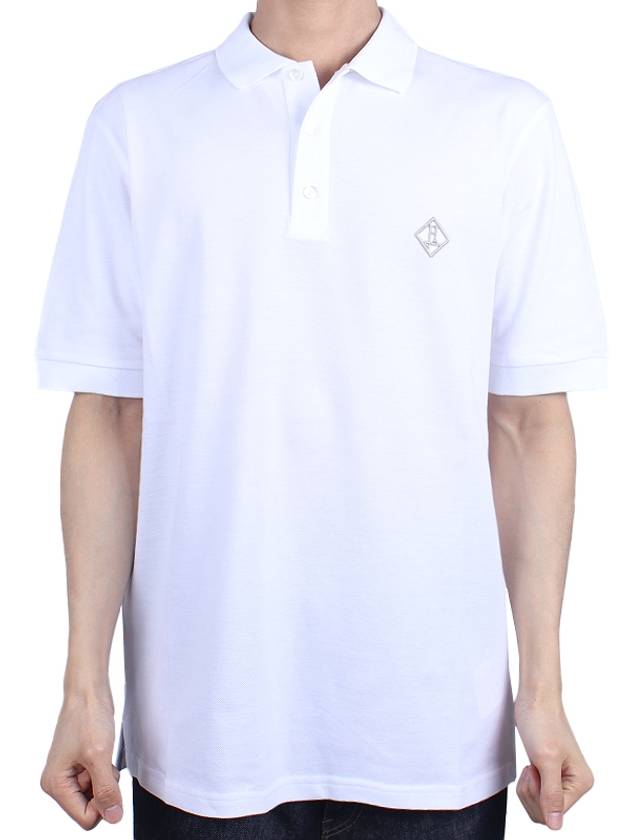 logo embroidered pique polo shirt JPL00127U54005 - HERNO - BALAAN 3