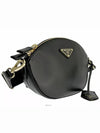 Leather Mini Shoulder Bag Black - PRADA - BALAAN 4