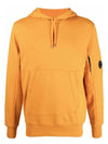 Men's Lens Wappen Fleece Hoodie Orange - CP COMPANY - BALAAN 1