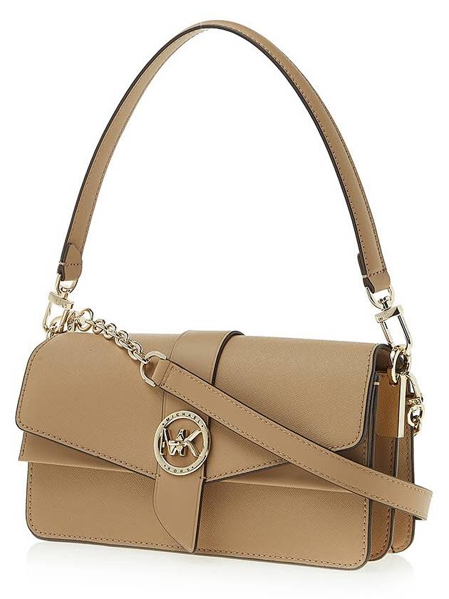 Greenwich Medium Saffiano Leather Shoulder Bag Camel - MICHAEL KORS - BALAAN 3