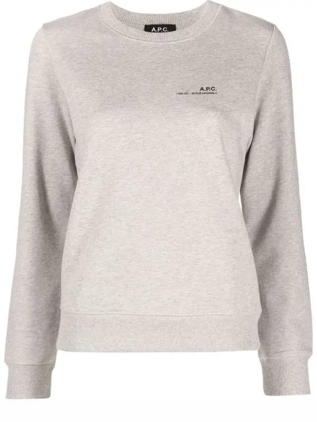 Women's Item F Sweatshirt Grey - A.P.C. - BALAAN 2