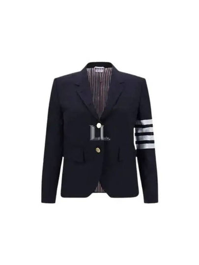 Plain Weave Suiting Classic 4 Bar Jacket Navy - THOM BROWNE - BALAAN 2