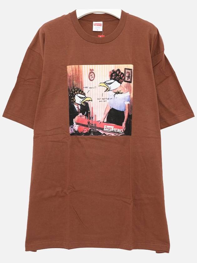 SS22T41 BROWN Antihero T shirt - SUPREME - BALAAN 3