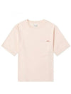 Crew Neck Short Sleeve T-Shirt Powder Pink - ACNE STUDIOS - BALAAN 1