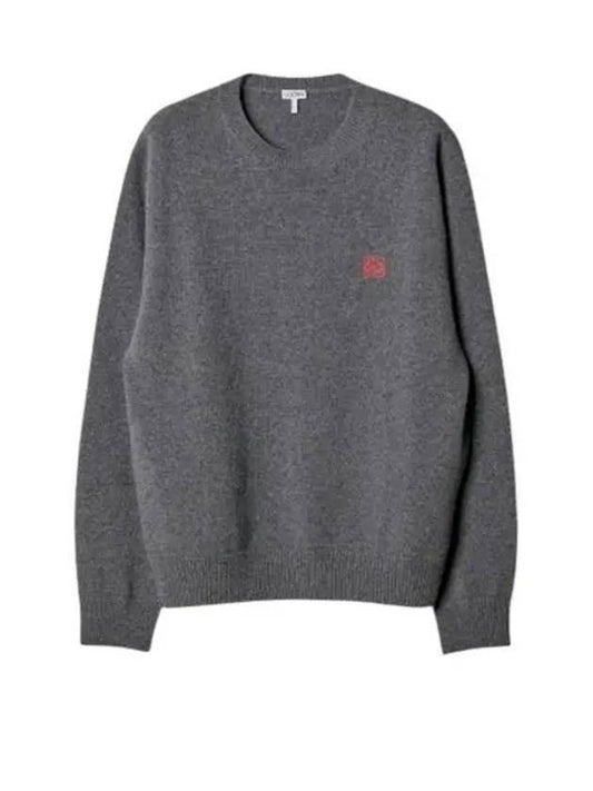 Anagram Wool Knit Top Grey - LOEWE - BALAAN 1