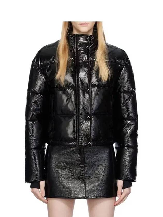 Vinyl Padding Jacket Black - COURREGES - BALAAN 4