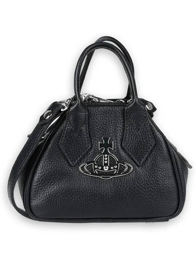 Yasmine Small Tote Bag Black - VIVIENNE WESTWOOD - BALAAN 3