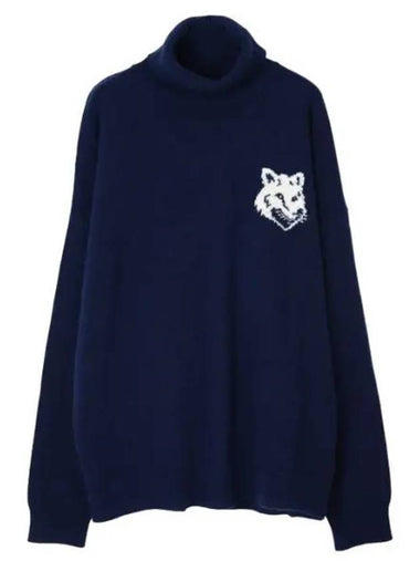 Foxhead Intarsia Comfort High Neck Jumper - MAISON KITSUNE - BALAAN 1