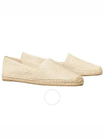 Tory Burch Ladies Gardenia T Monogram Platform Espadrilles, Brand Size 6.5 - TORY BURCH - BALAAN 1