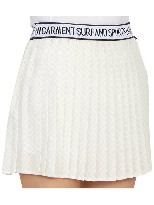 Women's Mini Pleated Skirt Light Gray - HORN GARMENT - BALAAN 10