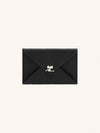 Logo Envelope Leather Card Holder Black - COURREGES - BALAAN 2