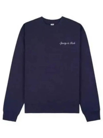 Syracuse crew neck sweatshirt navy CRAW2338NA - SPORTY & RICH - BALAAN 1