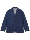 3 button denim jacket indigo blue - SOLEW - BALAAN 1