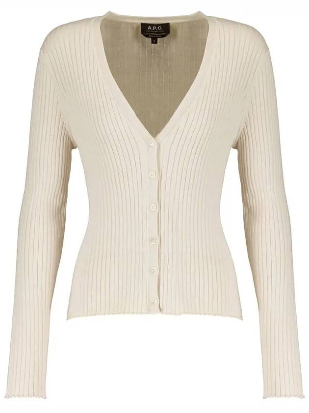 Shanya Cotton Cardigan White - A.P.C. - BALAAN 3