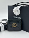 19 Zipper Card Coin Purse Gold Plated Black Lambskin AP2086 - CHANEL - BALAAN 2