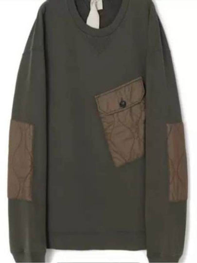 Pelpa Girocollo Crew Neck Sweatshirt Dark Green - TEN C - BALAAN 2