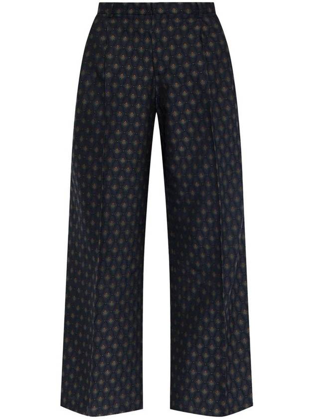 Etro Blue Wool Trousers - ETRO - BALAAN 1