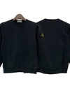 Kids Organic Cotton Fleece Sweatshirt Black - STONE ISLAND - BALAAN 2