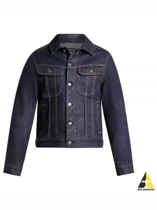 Cotton Denim Jacket Blue - TOM FORD - BALAAN 2