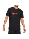 Authentic Swoosh Short Sleeve T-Shirt Black - NIKE - BALAAN 1