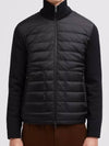 Padded wool cardigan black - MONCLER - BALAAN 4