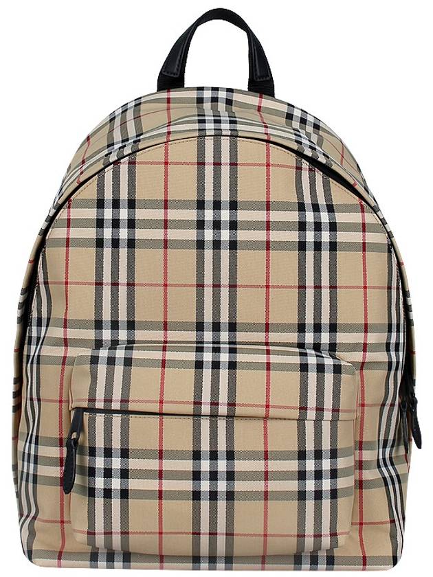 Vintage Check Motif Nylon Backpack Beige - BURBERRY - BALAAN 3